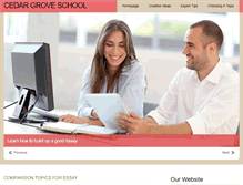 Tablet Screenshot of cedargroveschool.com